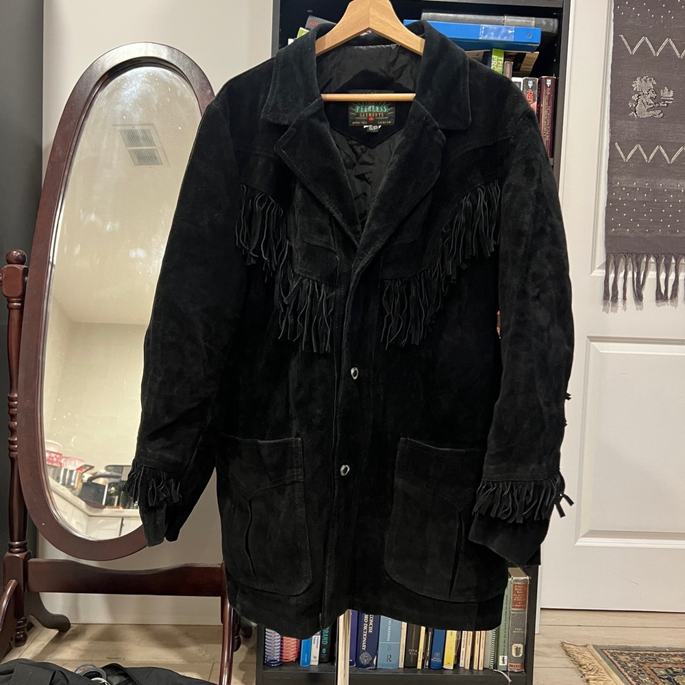 vintage fringe leather jacket canada